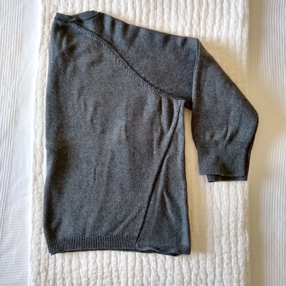 Eileen Fisher Organic Cotton Box Top XL charcoal